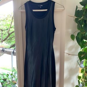 Wilfred Free pleather front contoured dress